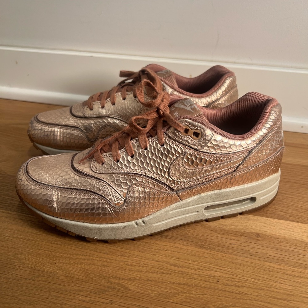 Size 8 - Nike Air Max 1 Cut Out Premium Bronze 2014